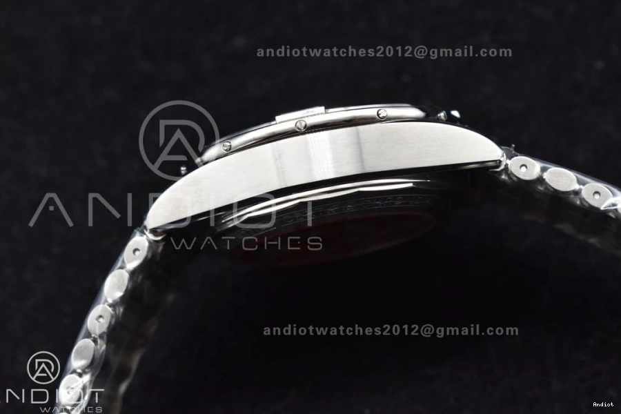 Bracelet SS 44mm Best B01 SS Dial A7750 BLSF Edition Black on 1:1 Chronomat 1123